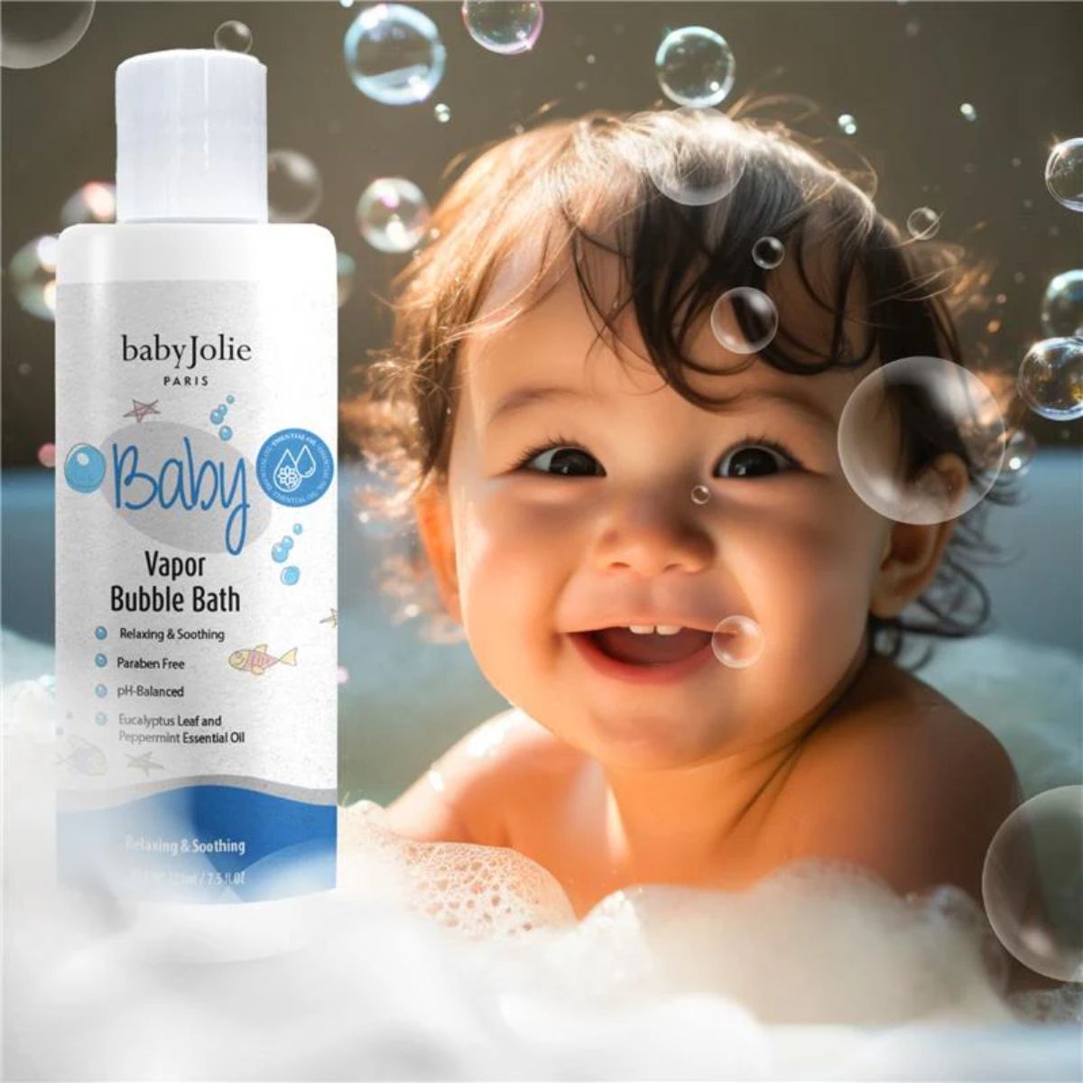 Vapor de Banho de Espuma Baby Jolie Para Bebês 210ML