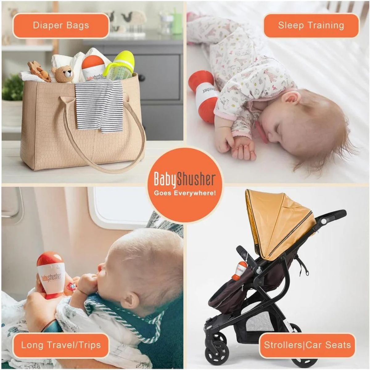 Kit Infantil Ruído Branco, Chupeta e Cobertor Baby Shusher