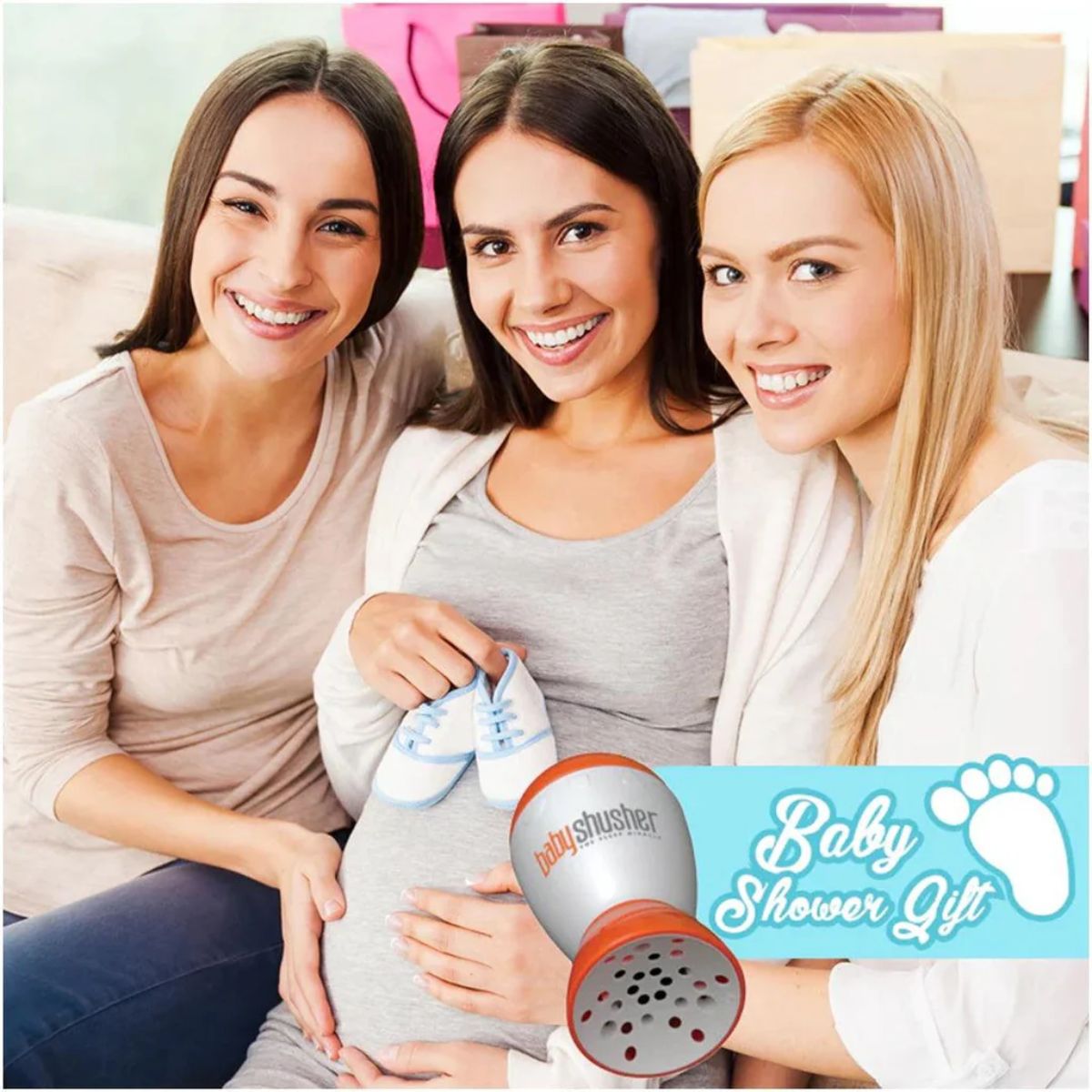 Kit Infantil Ruído Branco, Chupeta e Cobertor Baby Shusher on Luna Baby Store Miami