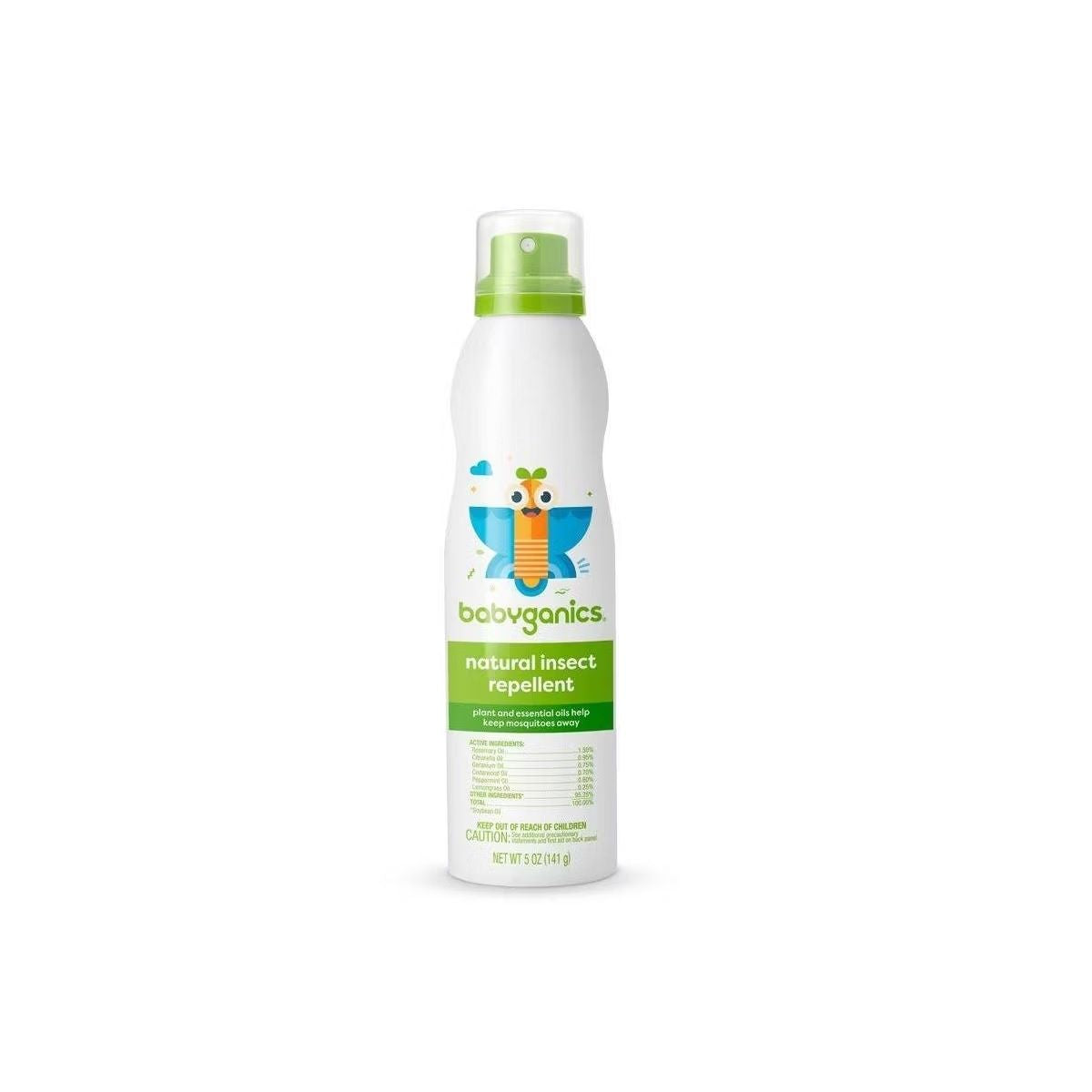 Repelente Natural Babyganics Spray Contínuo 142ML on Luna Baby Store Miami