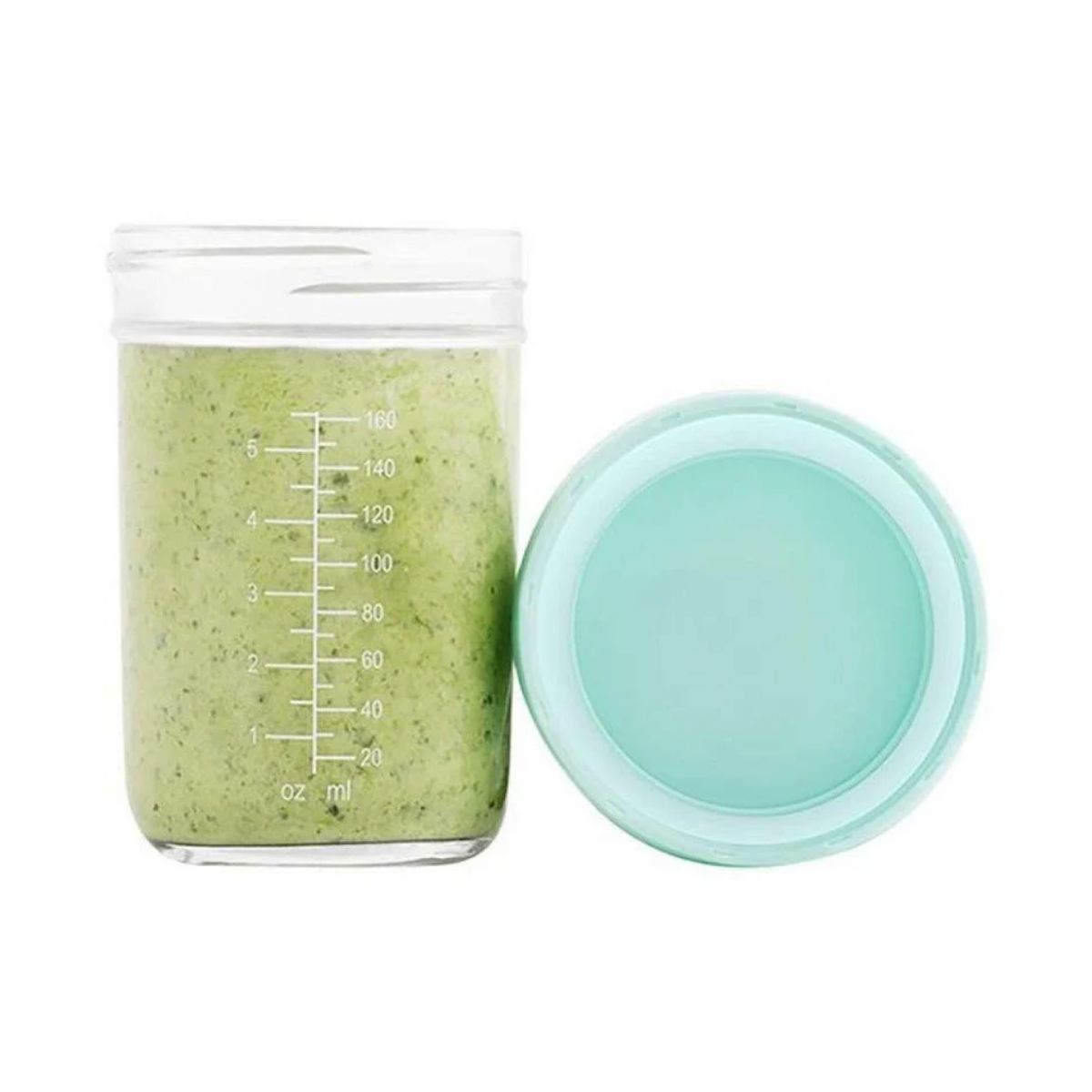 Kit Com 4 Potes Armazenadores de Vidro Para Papinhas Babymoov 220ML on Luna Baby Store Miami