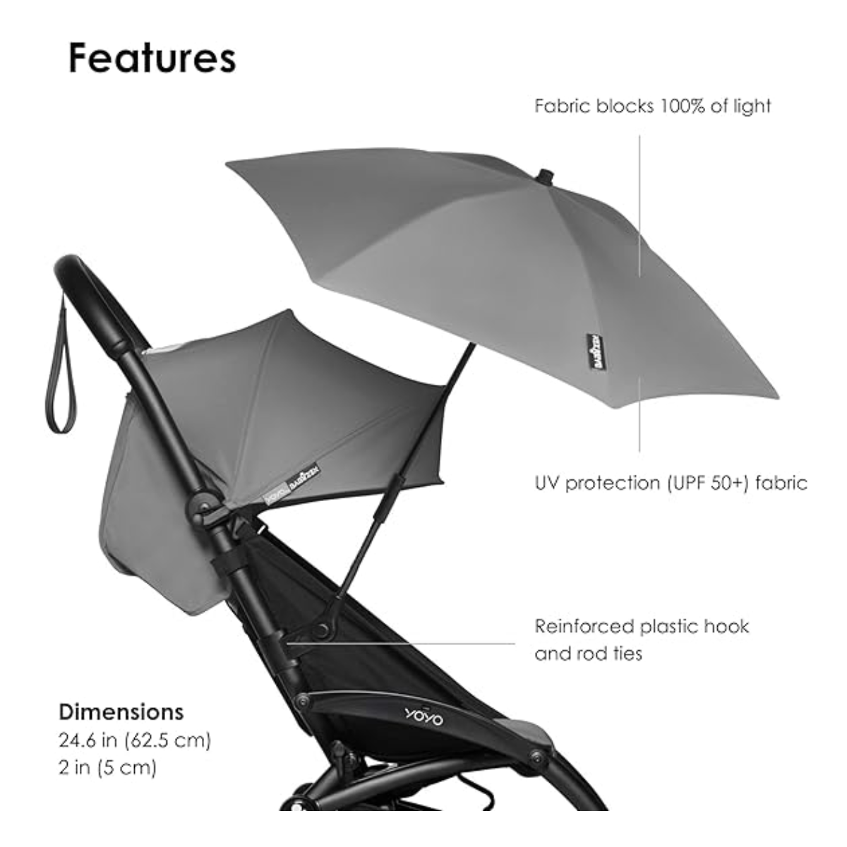 Parasol Yoyo+ Babyzen Grey