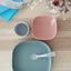 Beaba Silicone Suction Meal Set - Set of 4 - Eucalyptus - Luna Baby Store Miami