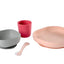 Beaba Silicone Suction Meal Set - Set of 4 - Rose - Luna Baby Store Miami