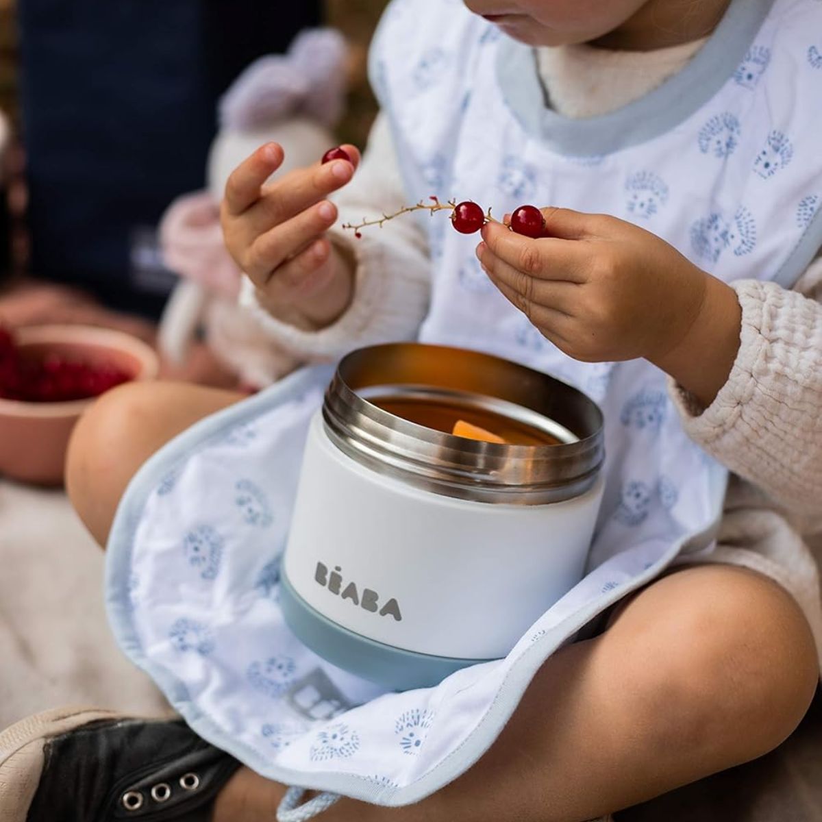 Beaba - Jarra de Aço Inoxidável 16 Oz, Nuvem on Luna Baby Store Miami