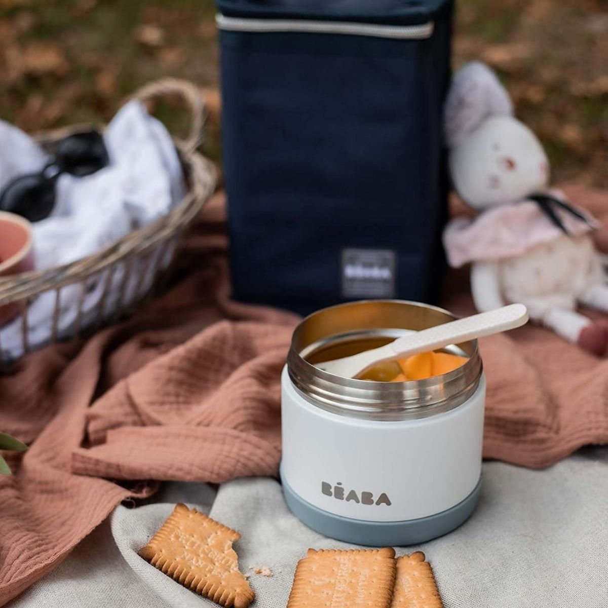 Beaba - Jarra de Aço Inoxidável 16 Oz, Nuvem on Luna Baby Store Miami