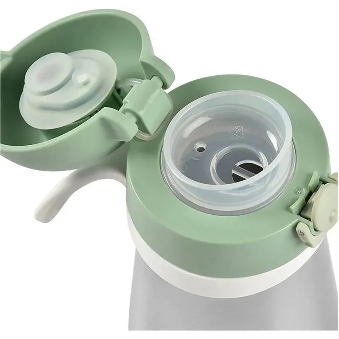 Beaba - Garrafa de água infantil de aço inoxidável, Sálvia