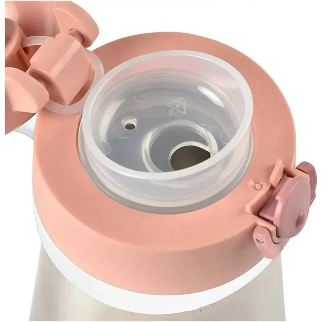 Beaba - Garrafa de Água Infantil de Aço Inoxidável, Rosa