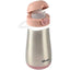 Beaba - Garrafa de Água Infantil de Aço Inoxidável, Rosa