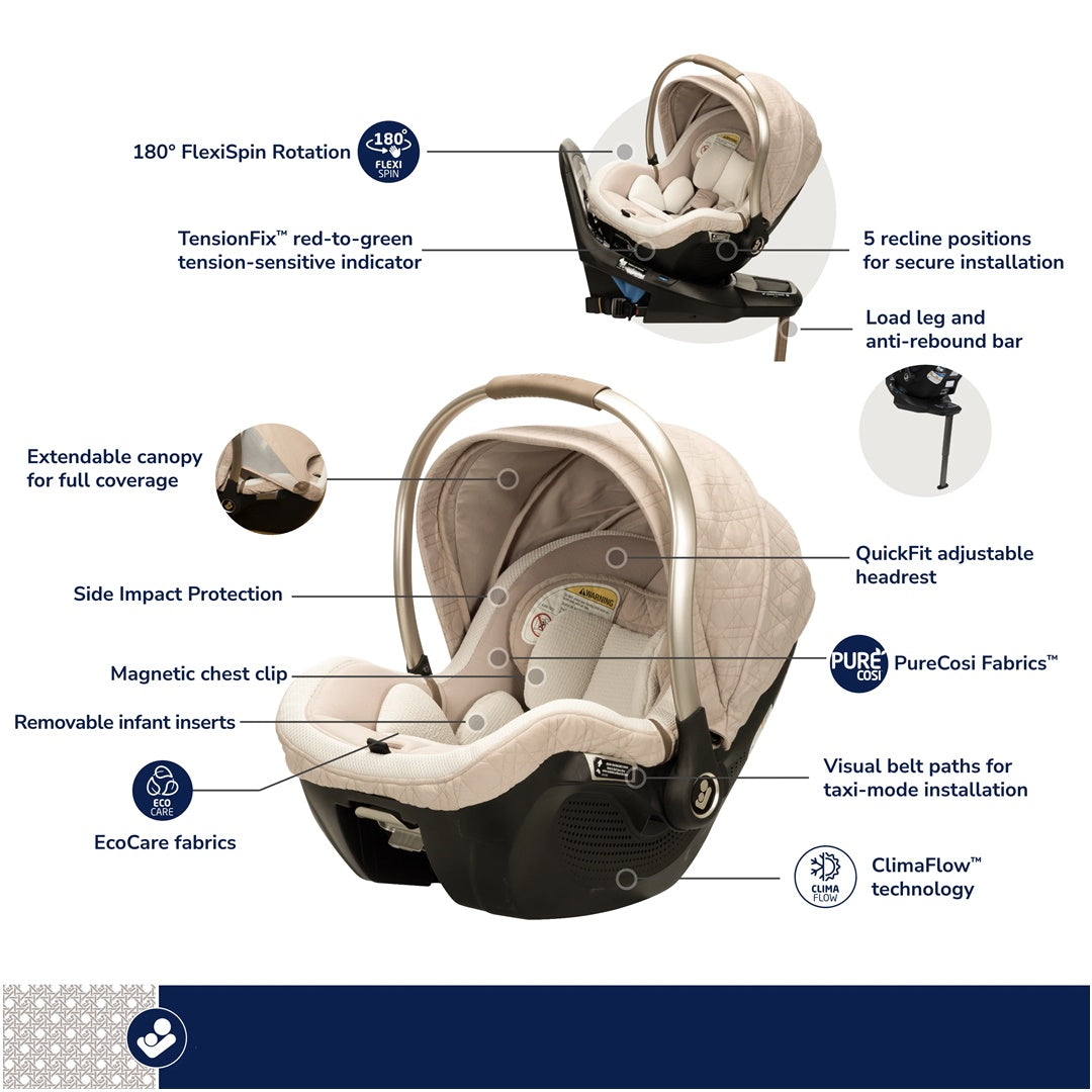 Maxi-Cosi® Peri™ 180° Rotating Infant Car Seat Natural Heritage