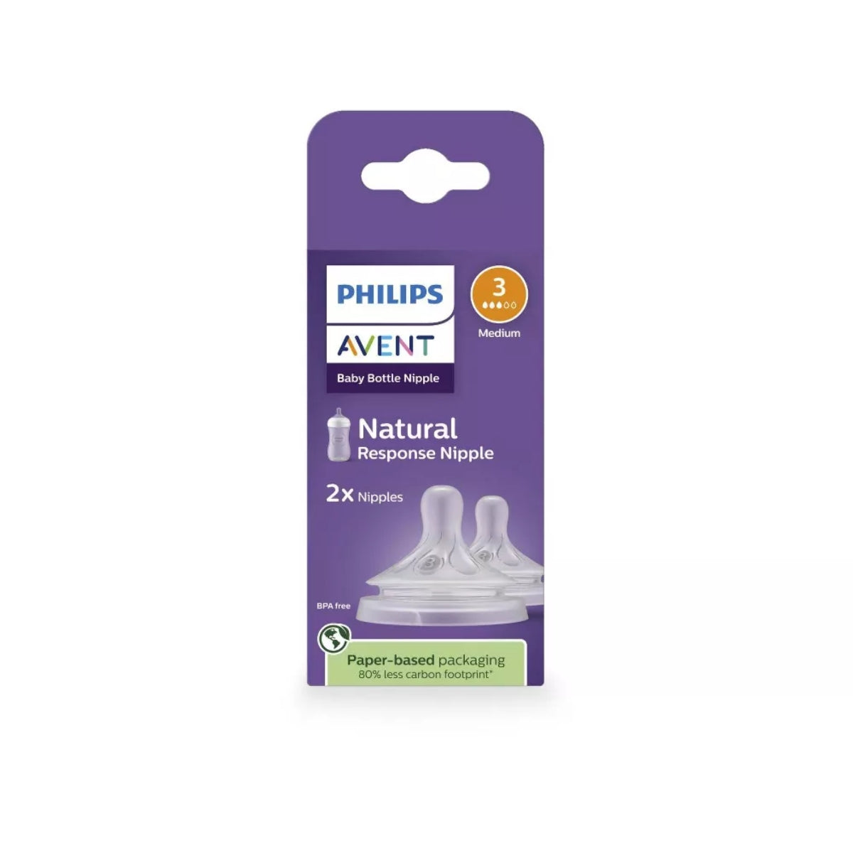 Bico De Mamadeira Avent Naturalle Fluxo Lento 1M+ on Luna Baby Store Miami