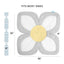 Almofada Para Banho Blooming Bath Gray/Light Yellow on Luna Baby Store Miami