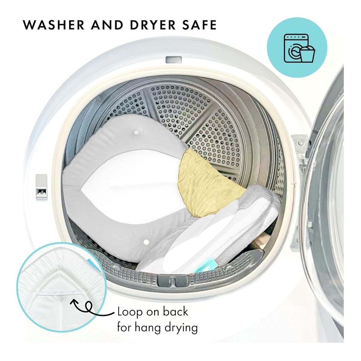 Almofada Para Banho Blooming Bath Gray/Light Yellow