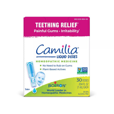 Boiron Camilia Homeopathic Medicine For Teething Relief 0.34 Fl Oz - 30 pack - Luna Baby Store Miami