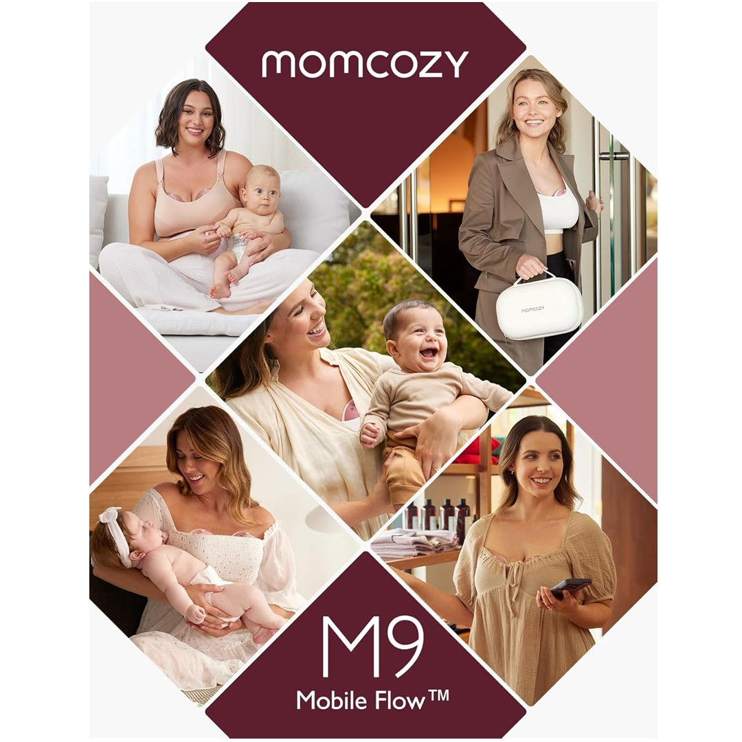 Momcozy M9 Hands-Free Wearable Electric Breast Pump Single - Luna Baby Store Miami