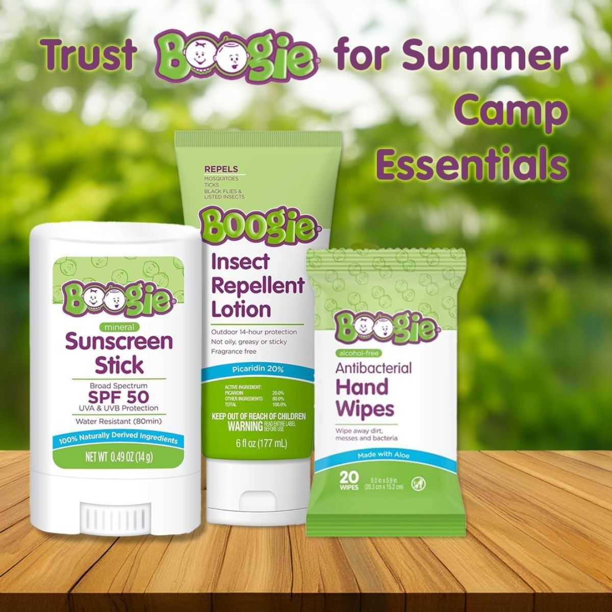 Boogie Insect Repellent Lotion with 20% Picaridin(Unscented) - 6.0 oz