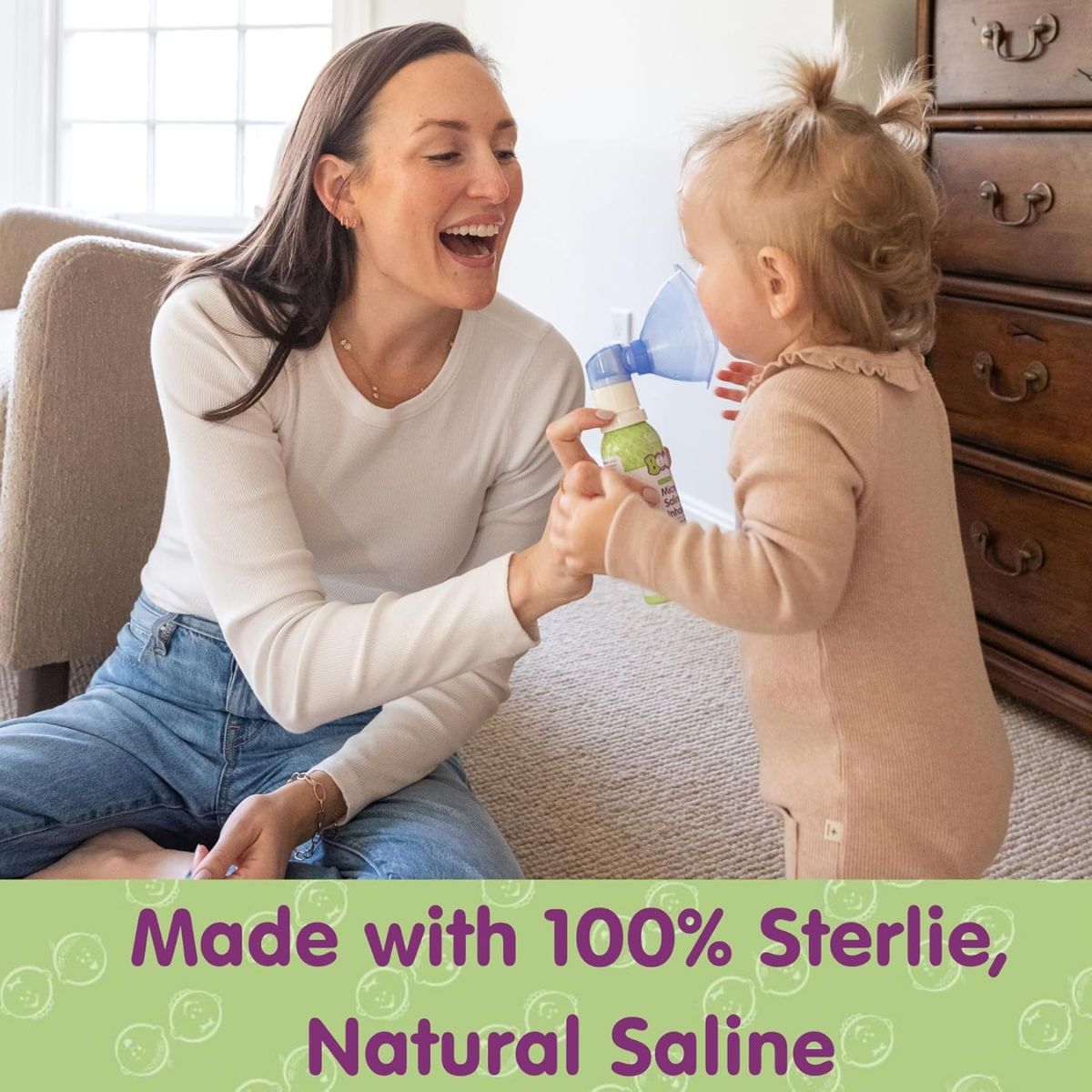 Inalador Spray Saline Micro-Mist Boogie Para Constipação Nasal