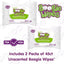 Lenços Umedecidos Com Soro Fisiológico para Nariz do Bebê Boogie Wipes Sem Perfume Com 2 Pacotes de 45 Unidades on Luna Baby Store Miami