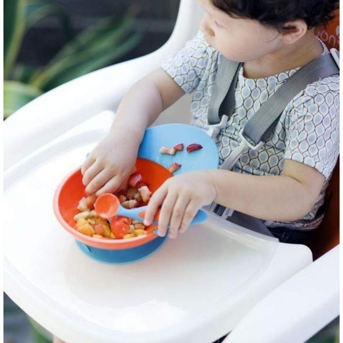 Boon Catch Bowl - Blue/Green on Luna Baby Store Miami