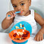 Boon Catch Bowl - Orange/Blue on Luna Baby Store Miami