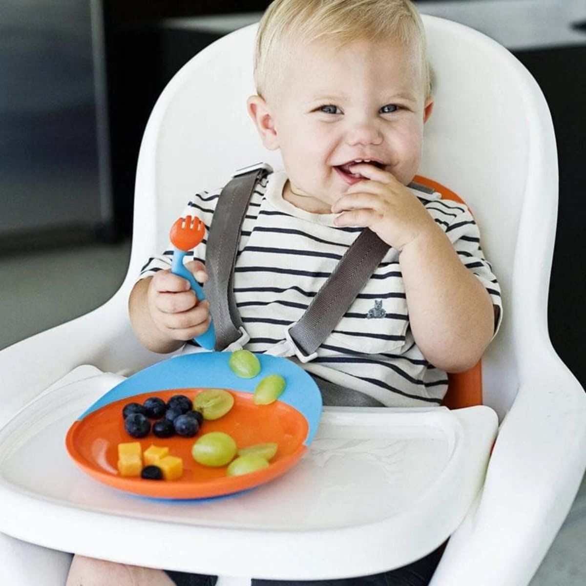Boon Catch Plate Roxo/Rosa on Luna Baby Store Miami