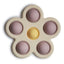 Brinquedo Para Prensar Mushie Flores Soft Lilac/ Daffodil/ Ivory - Mushie Babytunes