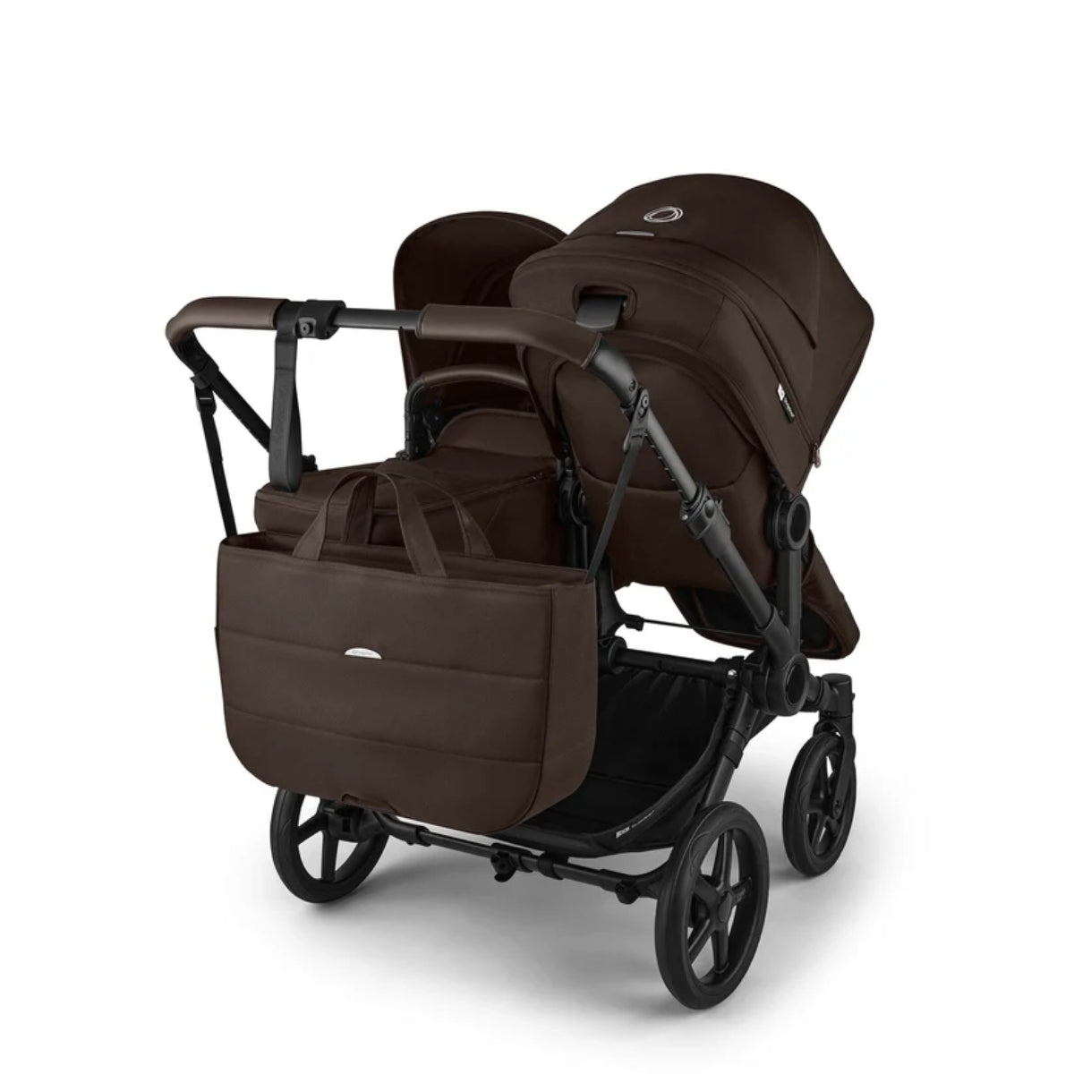 Bugaboo Donkey 6 Twin Complete Stroller Bundle - Black / Cocoa Brown on Luna Baby Store Miami