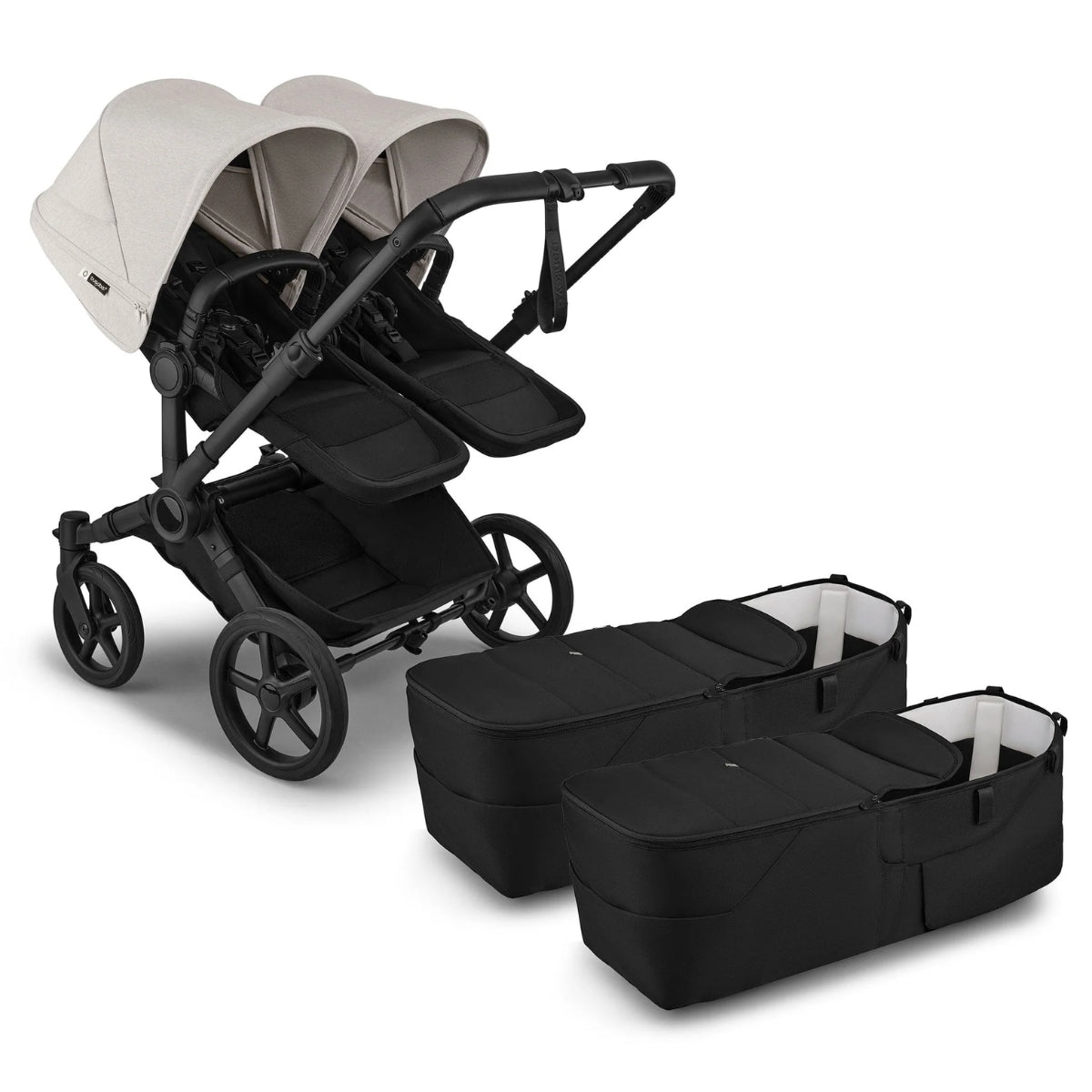 Bugaboo Donkey 6 Twin Complete Stroller Bundle - Black / Heritage Black / Misty White on Luna Baby Store Miami