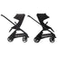 Carrinho de Bebê Bugaboo Dragonfly Midnight black/ Skyline blue com estrutura grafite on Luna Baby Store Miami