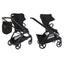 Carrinho de Bebê Bugaboo Dragonfly Midnight black/ Skyline blue com estrutura grafite on Luna Baby Store Miami