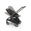 Carrinho de Bebê Bugaboo Dragonfly Midnight black/ Skyline blue com estrutura grafite on Luna Baby Store Miami