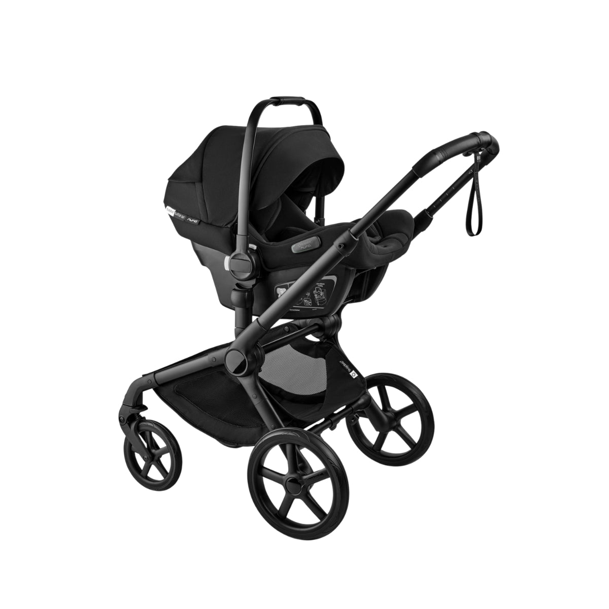 Carrinho de Bebê 2 em 1 Bugaboo Fox 5 Renew - Heritage Black/Estrutura Preta