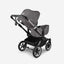 Bugaboo Donkey 5 Mono Bassinet and Seat - All Grey Melange/Graphite Chassis