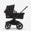 Bugaboo Donkey 5 Mono berço e assento para carrinho - Capota solar preta meia-noite, tecidos pretos meia-noite, chassi preto
