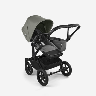 Bugaboo Donkey 5 Mono Bassinet and Seat - Forest Green/Grey Melange/Black Chassis
