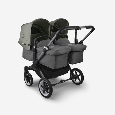 Bugaboo Donkey 5 Twin Bassinet And Stroller -  Forest Green/Graphite Chassis