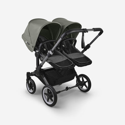 Bugaboo Donkey 5 Twin Bassinet And Stroller -  Forest Green/Graphite Chassis
