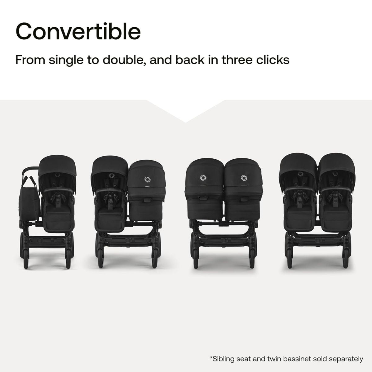 Carrinho de Bebê Bugaboo Donkey 6 Single Complete Cocoa Brown

