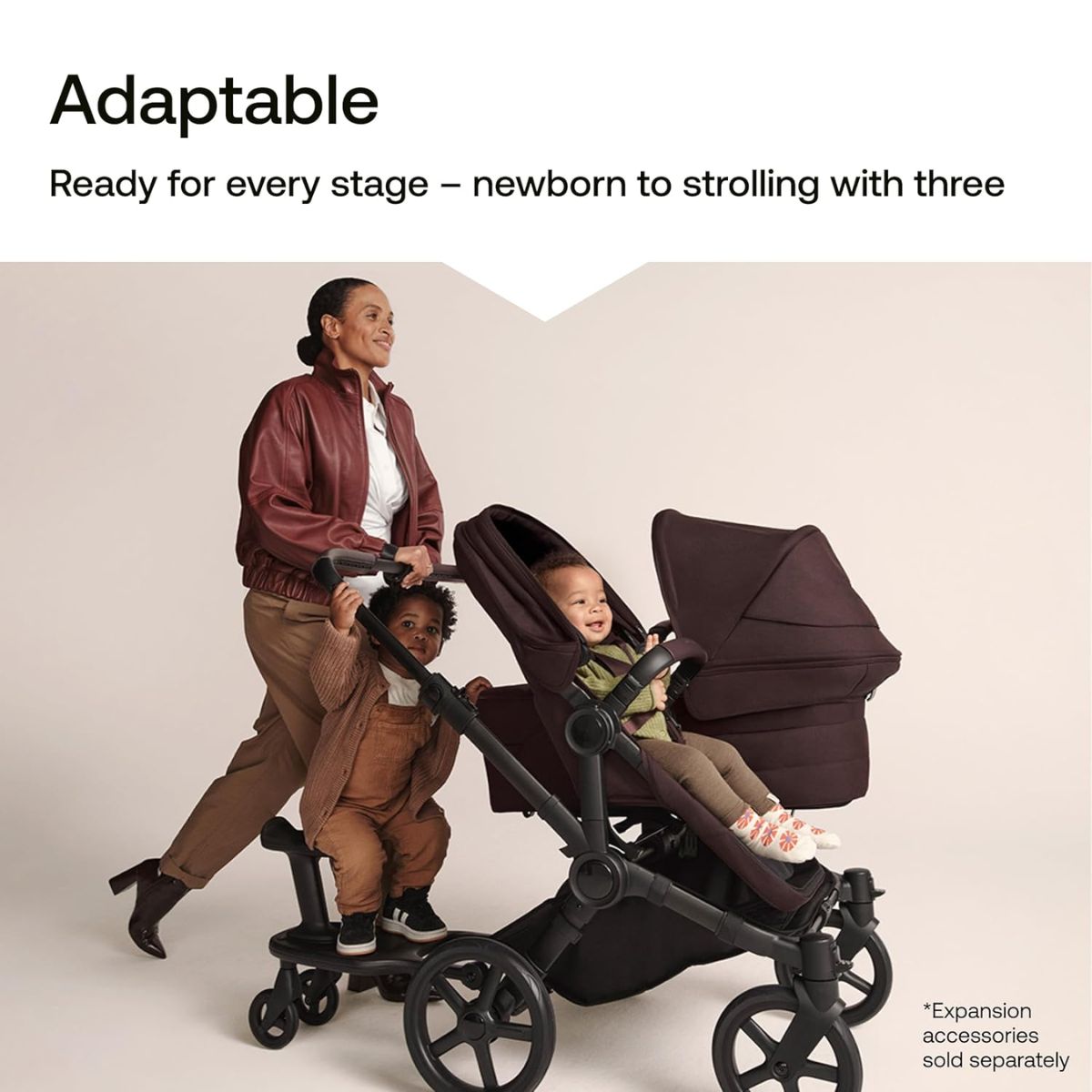 Carrinho de Bebê Bugaboo Donkey 6 Single Complete Cocoa Brown

