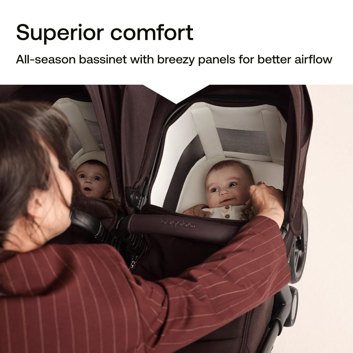 Carrinho de Bebê Bugaboo Donkey 6 Single Complete Cocoa Brown

