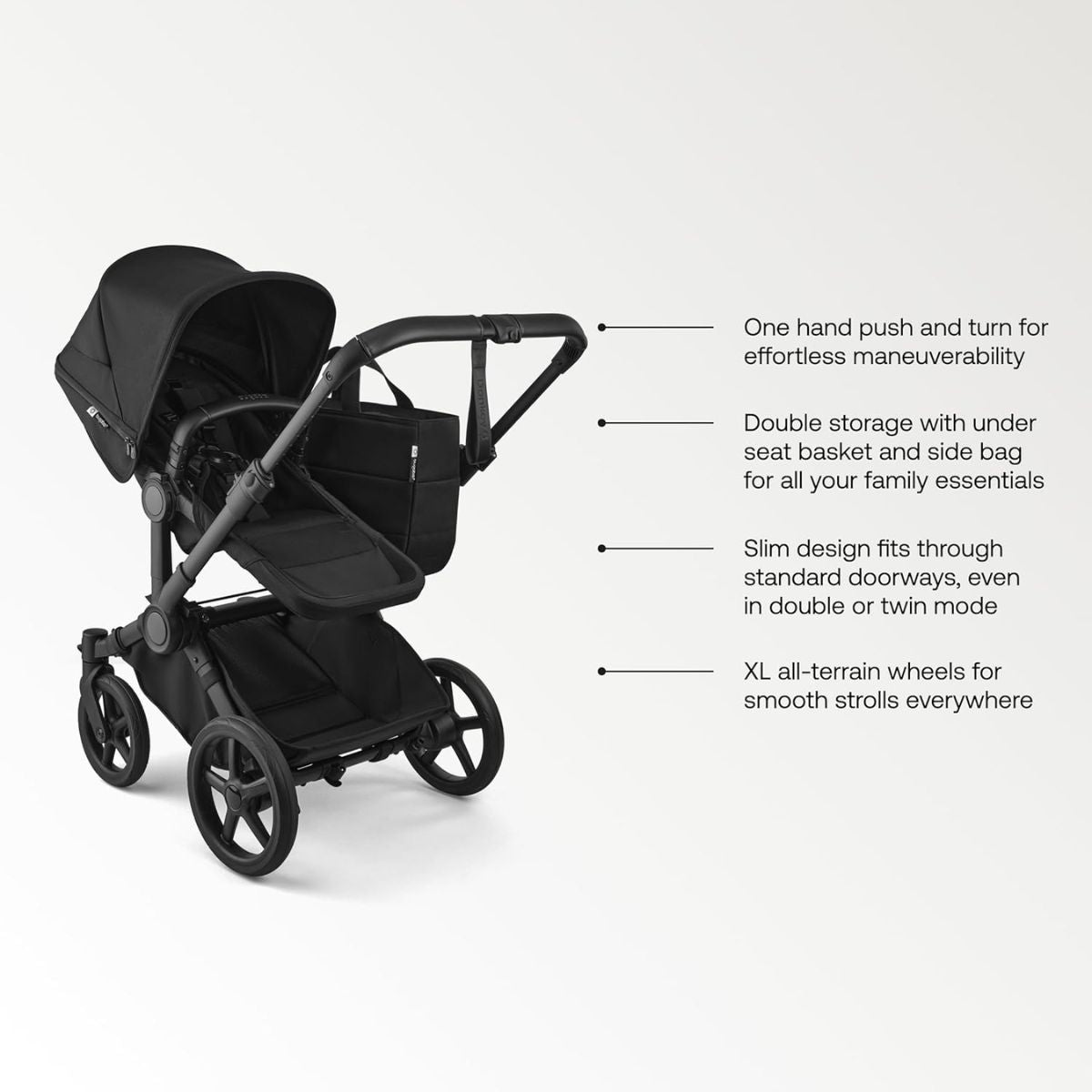 Carrinho de Bebê Bugaboo Donkey 6 Single Complete Deep Indigo

