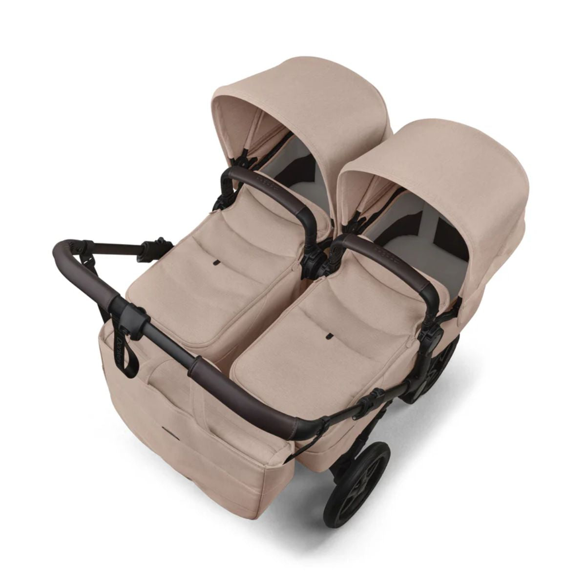 Bugaboo Donkey 6 Complete Single-to-Double Stroller - Black / Desert Taupe Melange on Luna Baby Store Miami