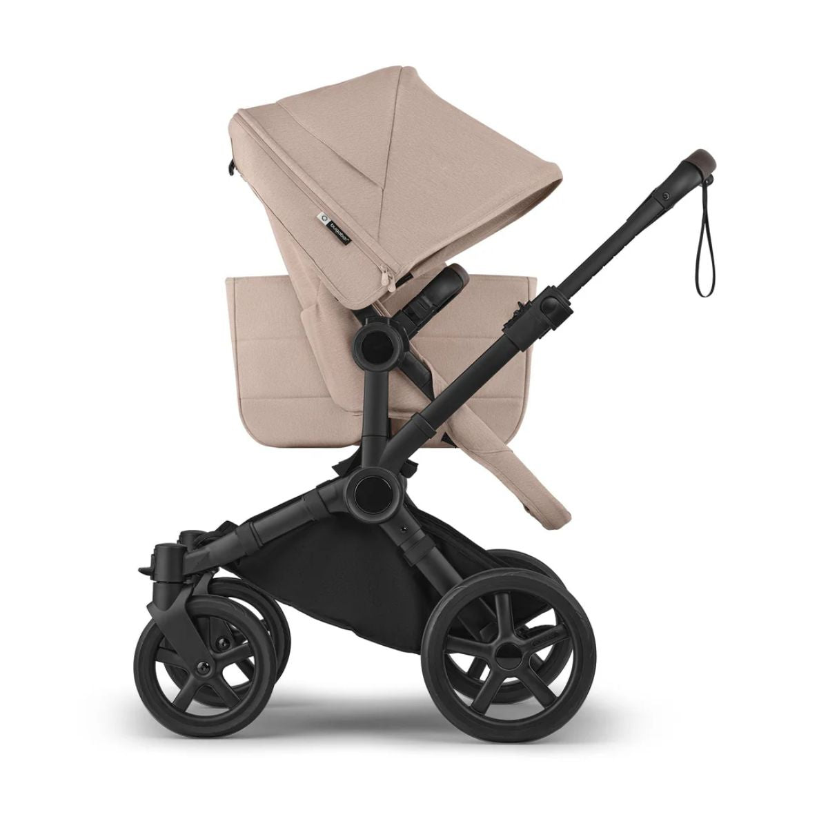 Bugaboo Donkey 6 Complete Single-to-Double Stroller - Black / Desert Taupe Melange on Luna Baby Store Miami
