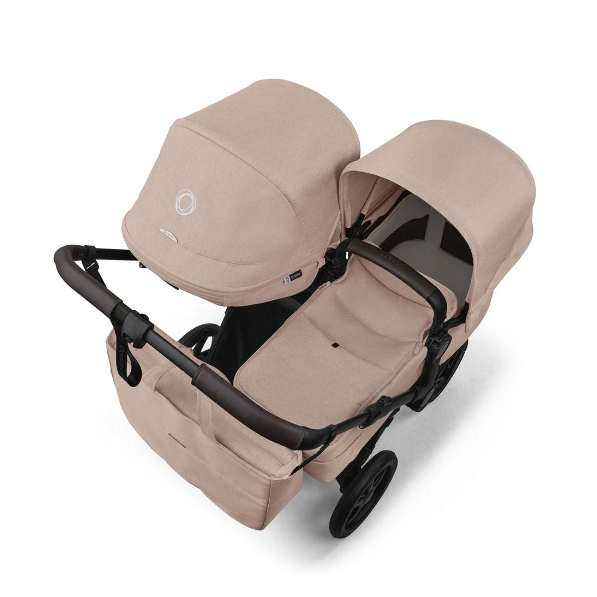 Bugaboo Donkey 6 Complete Single-to-Double Stroller - Black / Desert Taupe Melange