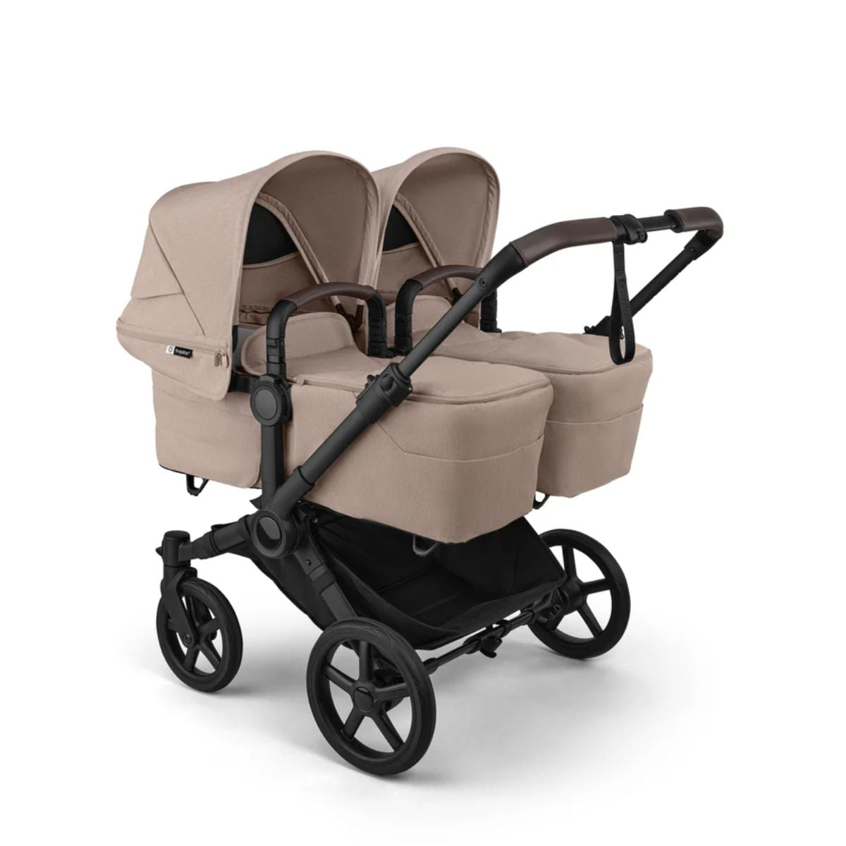 Bugaboo Donkey 6 Complete Single-to-Double Stroller - Black / Desert Taupe Melange