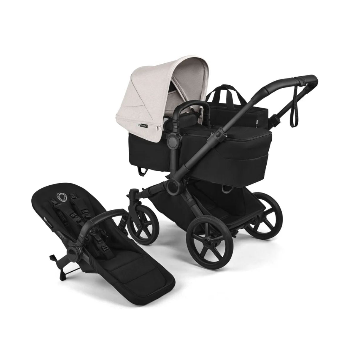 Carrinho de Bebê Bugaboo Donkey 6 Single Complete Heritage Black / Misty White

