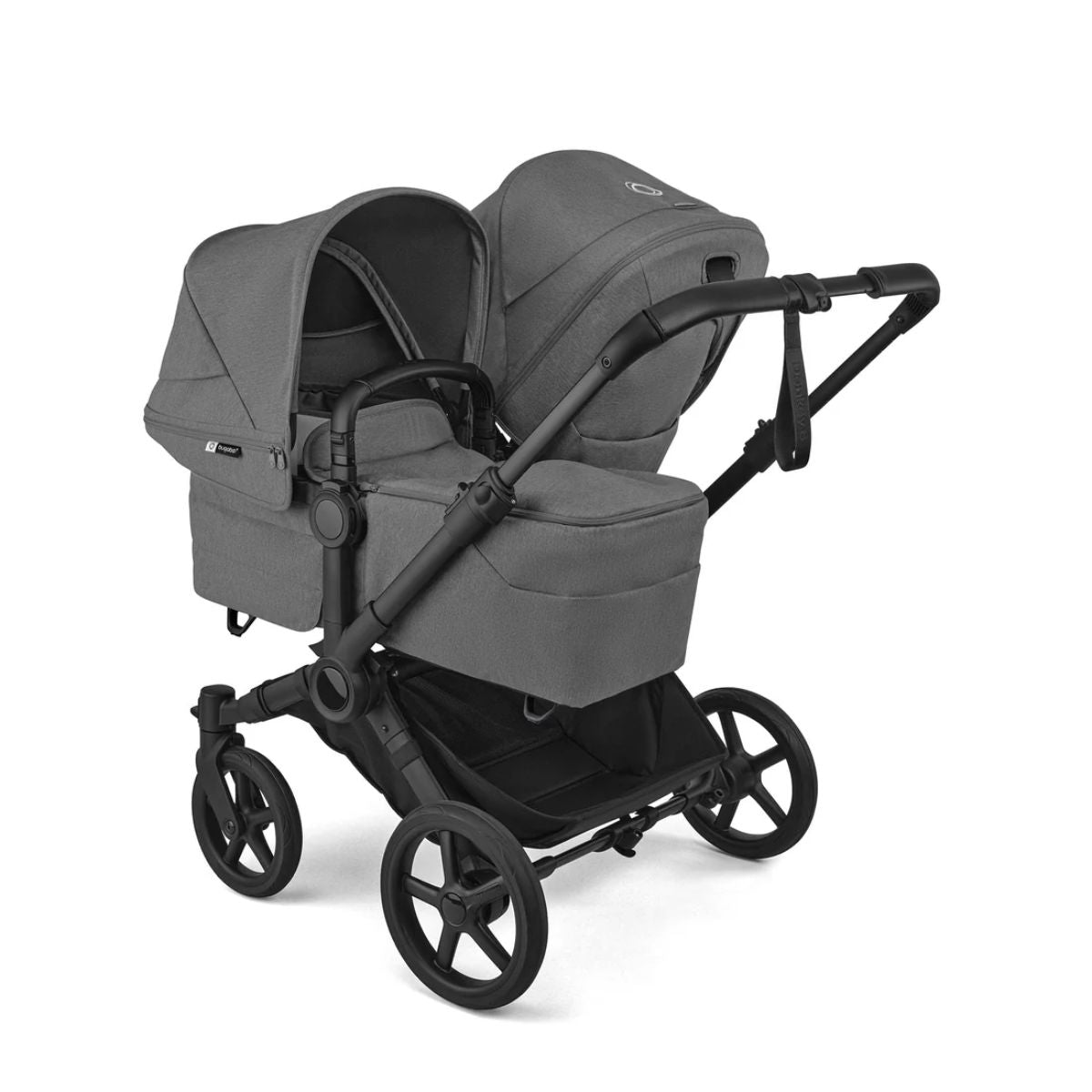 Bugaboo Donkey 6 Complete Single-to-Double Stroller - Black / Moon Grey