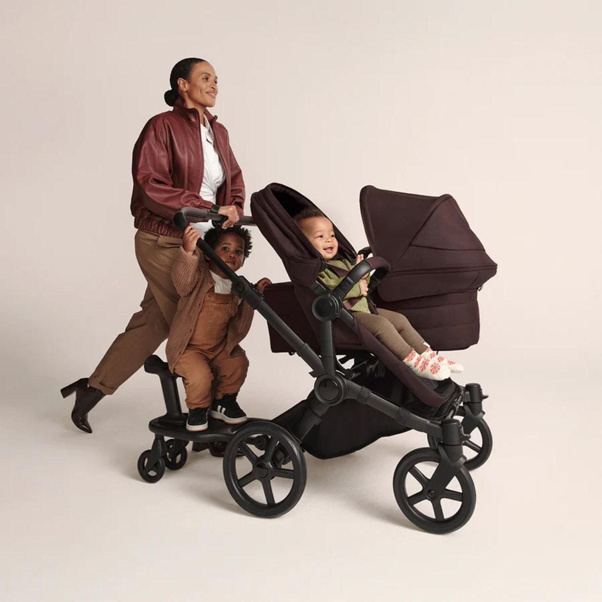 Bugaboo Donkey 6 Complete Single-to-Double Stroller - Black / Moon Grey