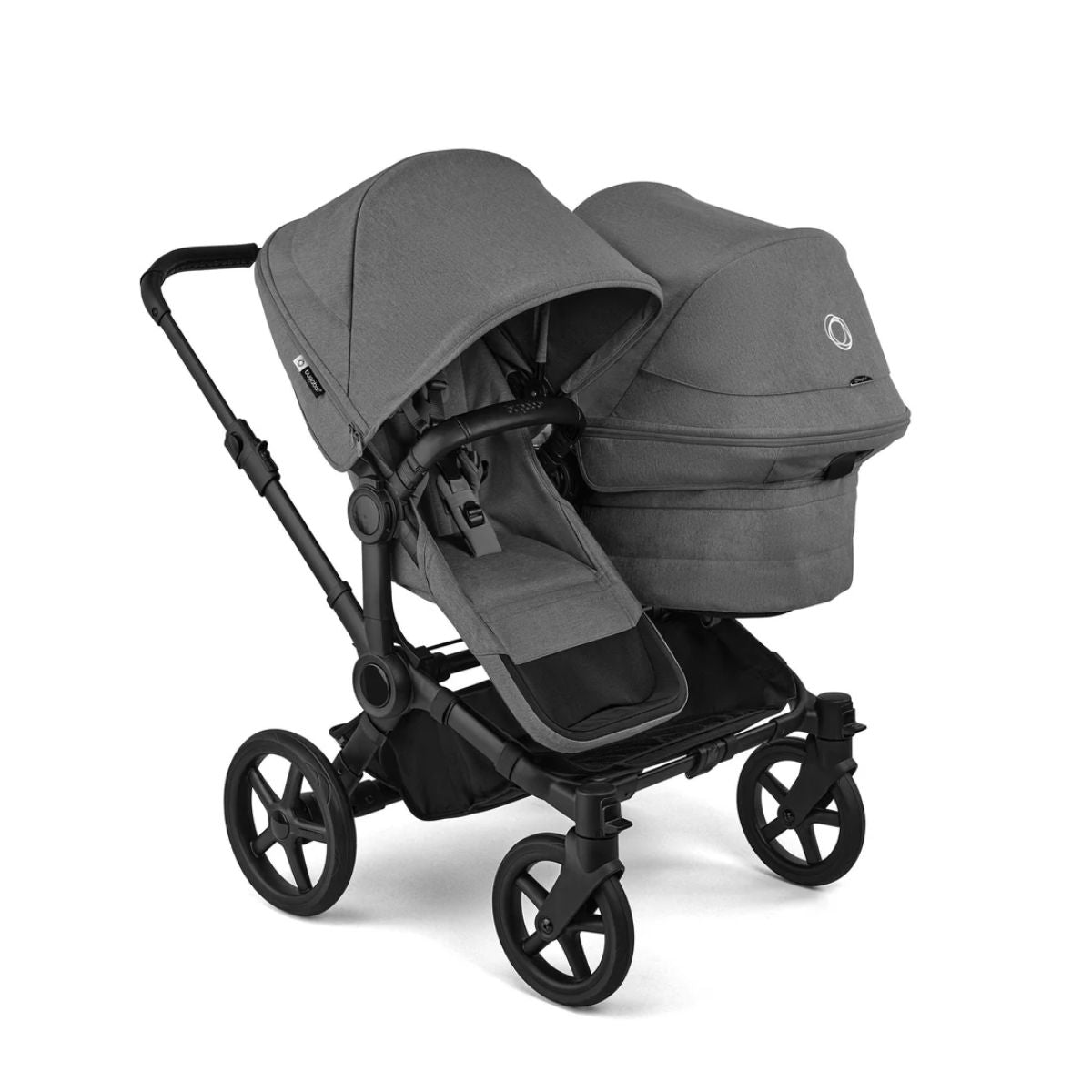 Bugaboo Donkey 6 Complete Single-to-Double Stroller - Black / Moon Grey