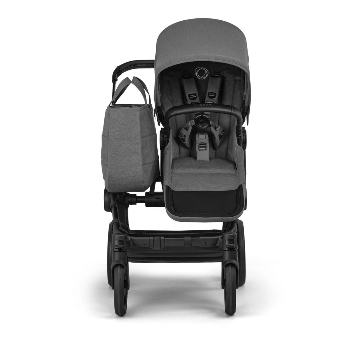 Bugaboo Donkey 6 Complete Single-to-Double Stroller - Black / Moon Grey on Luna Baby Store Miami